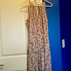 White House black market halter maxi dress size 6